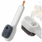 Środki do obuwia i ubrań - SZCZOTKA DO MYCIA Z DOZOWNIKIEM NA PŁYN DO OBUWIA BUTÓW KUCHENNA MIĘKKA - miniaturka - grafika 1