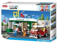 Klocki - Sluban KLOCKI STACJA BENZYNOWA 322 ELEMENTY CZ21374 - miniaturka - grafika 1