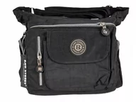 Torby sportowe - Torebka Listonoszka Pojemna Bag Street Czarna - miniaturka - grafika 1