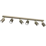 Lampy sufitowe - Efektowna, złota listwa natynkowa do salonu LX 4594 z serii STRIPER - miniaturka - grafika 1