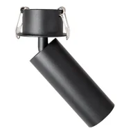 Lampy ogrodowe - Wpustowa lampa regulowana HALO H0125 Maxlight LED 7W 3000K tubka czarny - miniaturka - grafika 1