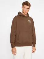 Bluzy męskie - Fila Bluza FAM0503 Brązowy Oversize - miniaturka - grafika 1