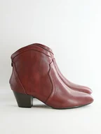 Botki damskie - Bellucci Botki w kolorze czerwonym - miniaturka - grafika 1
