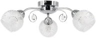 Lampy sufitowe - Sufitowa lampa vintage ELM9018/3 8C z kryształkami chrom - miniaturka - grafika 1