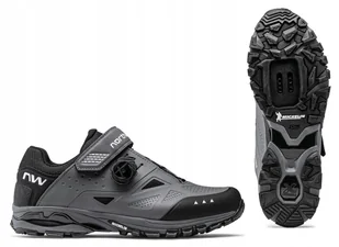 BUTY ROWEROWE NORTHWAVE SPIDER PLUS 3 - Dark Grey - Rozmiar 46 - Buty rowerowe - miniaturka - grafika 1