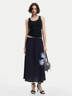 Spódnice - Desigual Spódnica trapezowa Shantou 24WWFW26 Czarny Regular Fit - miniaturka - grafika 1