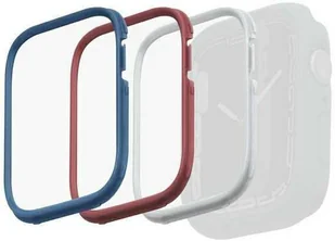 UNIQ ramki do Moduo 3in1 Apple Watch Series 4/5/6/7/8/SE 44/45mm Niebieski-Czerwony-Biały/Blue-Red-White - Akcesoria do smartwatchy - miniaturka - grafika 1