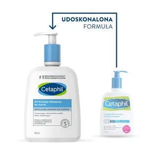 Cetaphil GALDERMA SP Z O.O Polska EM Emulsja micelarna do mycia 500 ml 7072497 - Kosmetyki do kąpieli - miniaturka - grafika 2