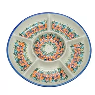 Miski i półmiski - Ceramiczna półmisek dzielony Ceramika Bolesławiec - miniaturka - grafika 1