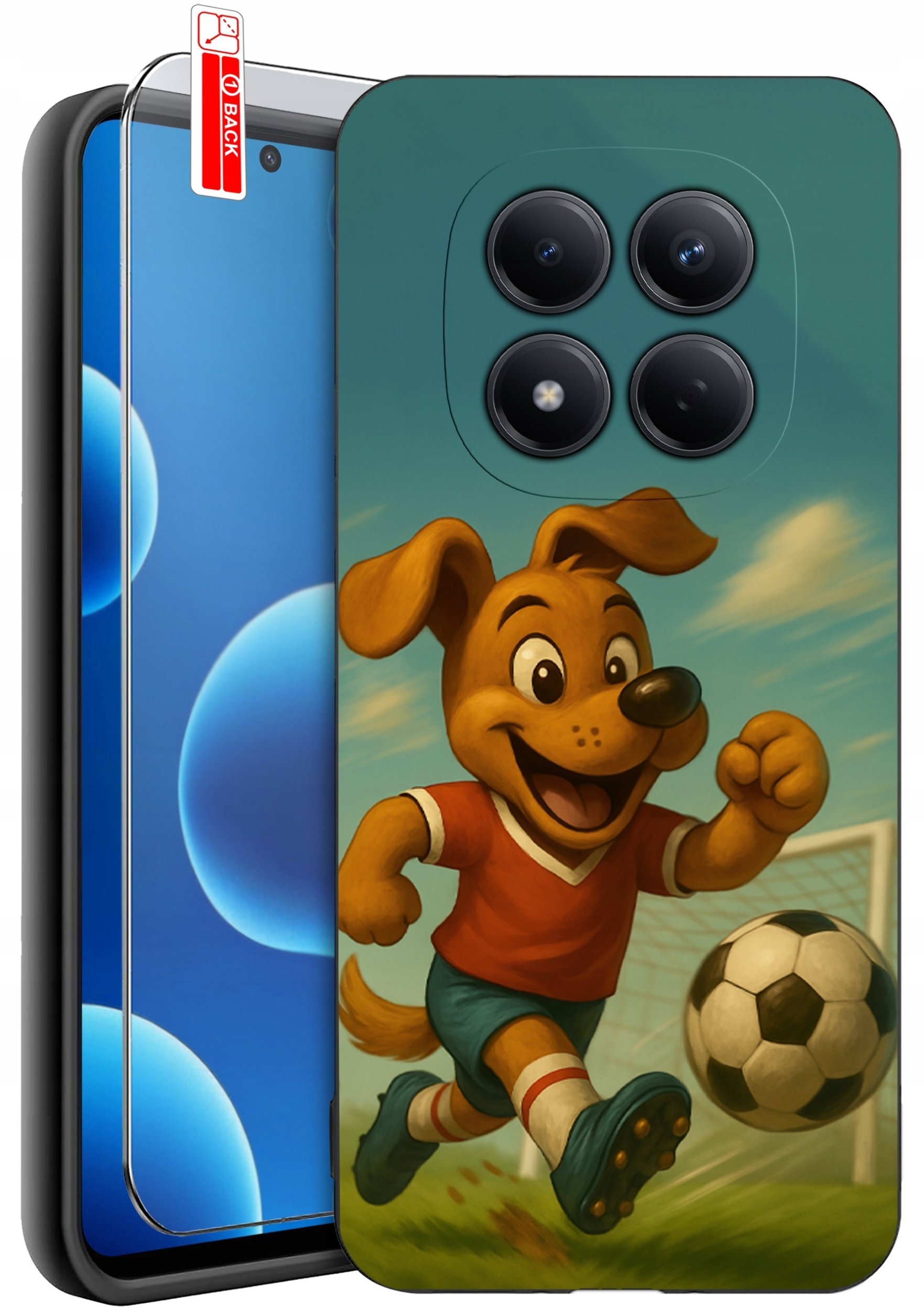 krainaGSM Etui Do Xiaomi Redmi Note 15 Pro 5G Wzory Silikonowe Matt Case + Szkło
