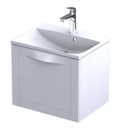 Szafki łazienkowe - Oristo Szafka wisząca SKAGEN 60 cm z umywalką AMELIA BIAŁY MAT OR49-SD1S-60-2 + UME-AM-60-92 - miniaturka - grafika 1