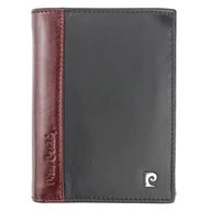 Portfele - Pierre Cardin, Portfel skórzany męski, Tilak30 326, czarny/czerwony, ochrona RFID - miniaturka - grafika 1