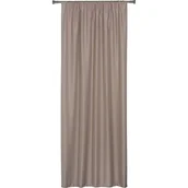 Zasłony - Zasłona z taśmą OXFORD 140 x 260 cm taupe - miniaturka - grafika 1