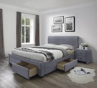 Łóżka - MODENA 3 ŁÓŻKO Z SZUFLADAMI POPIEL VELVET - miniaturka - grafika 1