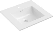 Umywalki - Mexen Otis umywalka wpuszczana w blat 51 x 46,5 cm, biała połysk - 25185000 - miniaturka - grafika 1