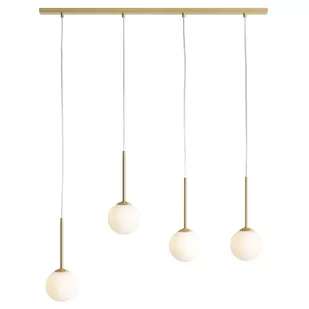 Lampa wisząca do salonu Bosso 1087L40 Aldex kule złota - Lampy sufitowe - miniaturka - grafika 1