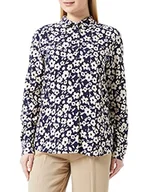 Bluzki damskie - Seidensticker Damska bluzka Regular Fit z długim rękawem, ciemnoniebieska, 44, granatowy, 44 - miniaturka - grafika 1