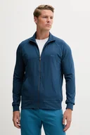 Bluzy męskie - BOSS bluza lounge kolor niebieski gładka 50515307 - miniaturka - grafika 1