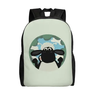 Shaun The Sheep Movie Wszechstronny plecak Zmywalny plecak szkolny w stylu casual Modna torba na komputer z tkaniny Oxford Unisex-XTYD11404 - Torebki damskie - miniaturka - grafika 1