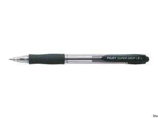Pilot Długopis Super Grip czarny (12szt) - Przybory szkolne - miniaturka - grafika 1
