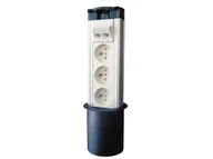 Akcesoria do serwerów - L- Kolumna zasilająca DESK 3 gniazda elektryczne + 2 gniazda komputerowe ALANTEC - ALANTEC - miniaturka - grafika 1