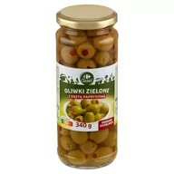 Warzywa w marynacie - Carrefour Classic Oliwki zielone odmiana Hojiblanca z pastą paprykową 340 g - miniaturka - grafika 1
