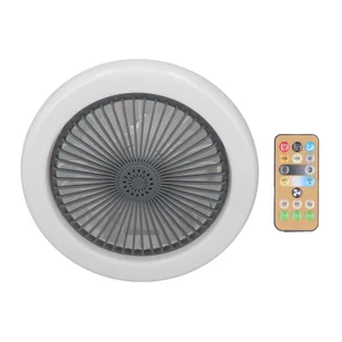 Mały wentylator sufitowy ze światłem Zdalnie sterowany wentylator z uchwytem na lampę E27 Regulowana prędkość Wentylator zamknięty - Wentylatory sufitowe - miniaturka - grafika 1