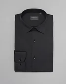 Koszule męskie - koszula acconia 00357 długi rękaw grafit slim fit - miniaturka - grafika 1