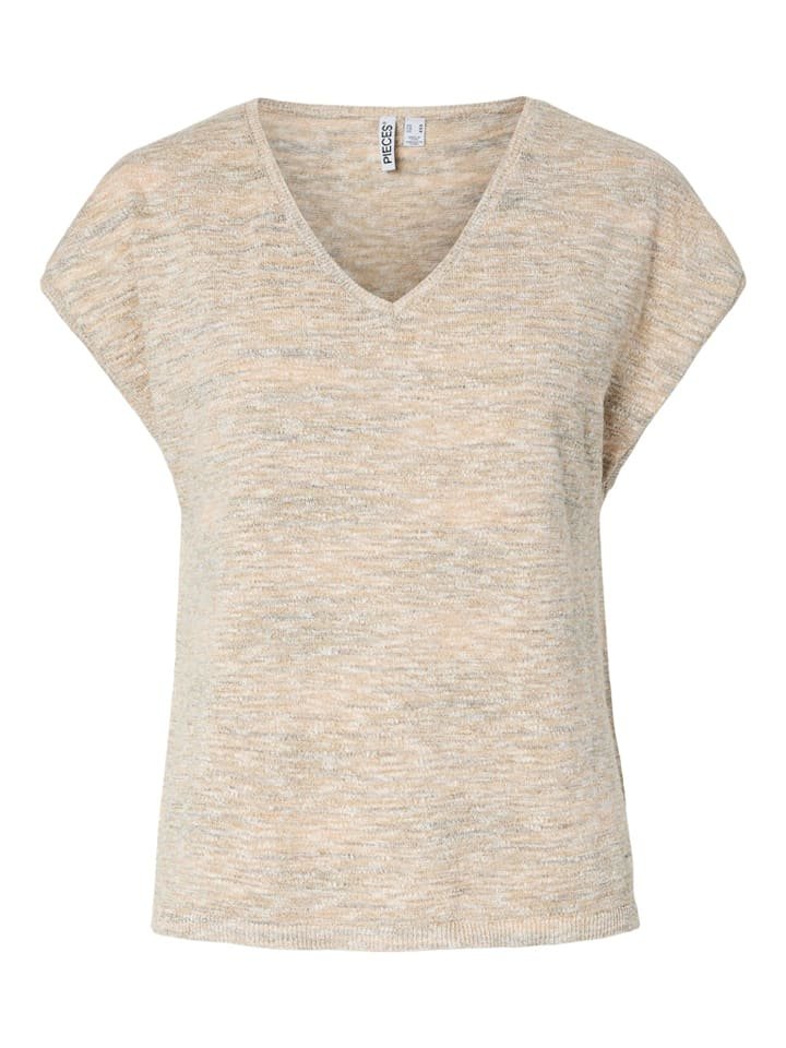 Pieces Sweter w kolorze beżowym