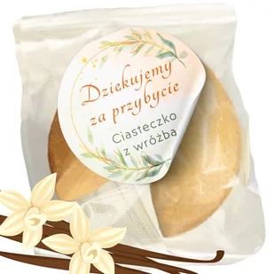 Ciasteczko z Wróżbą Podziękowanie dla Gości Dziękujemy za Przybycie 1 szt - Pieczywo chrupkie - miniaturka - grafika 1