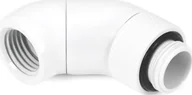 Chłodzenie wodne - Alphacool Alphacool Eiszapfen Winkeladapter, 45 Grad, doppelt, drehbar, G1/4 AG auf G1/4 IG - weiß - miniaturka - grafika 1