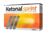 Przeziębienie i grypa - Sandoz Ketonal Sprint 25 mg x 12 sasz |  OD 199 PLN! - miniaturka - grafika 1