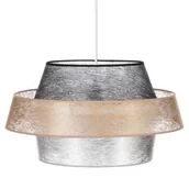 Lampy sufitowe - Britop Wisząca LAMPA loftowa NEVOA 150089104 okrągła OPRAWA zwis abażurowy srebrny złoty - miniaturka - grafika 1