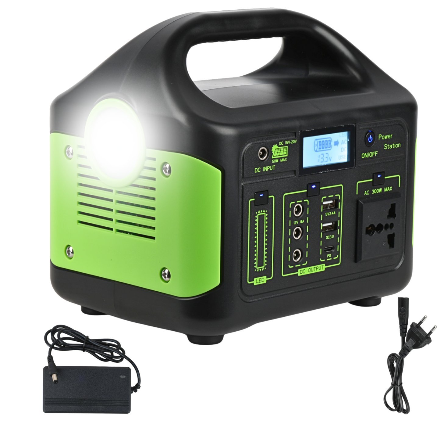 DNA POWER B300 przenośna stacja zasilania powerbank AC 3xDC 2xUSB-A USB-C 300W 256 Wh 20000 mAh