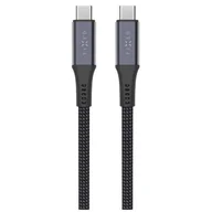 Kable USB - Kabel pleciony USB-C - USB-C FIXED 240W 1.2 m Szary - miniaturka - grafika 1