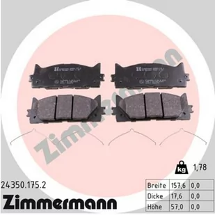 Klocki hamulcowe - komplet ZIMMERMANN 24350.175.2 - Klocki hamulcowe - miniaturka - grafika 1