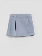 Sukienki i spódniczki dla dziewczynek - Reserved - Bawełniana spódnica - niebieski - miniaturka - grafika 1