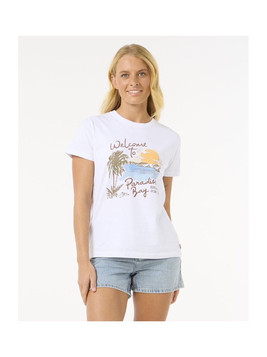 Koszulka RIP CURL Paradise Bay Standard Tee biały S