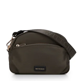 Damska torebka crossbody z nylonu zielona - Torebki damskie Damska torebka crossbody z nylonu zielona - Torebki damskie - miniaturka - grafika 1