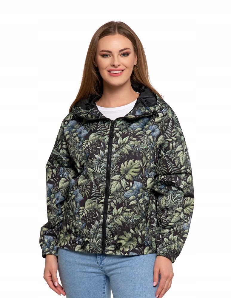 Damska kurtka przejściowa Moraj ODW6900-003 kwiaty XL