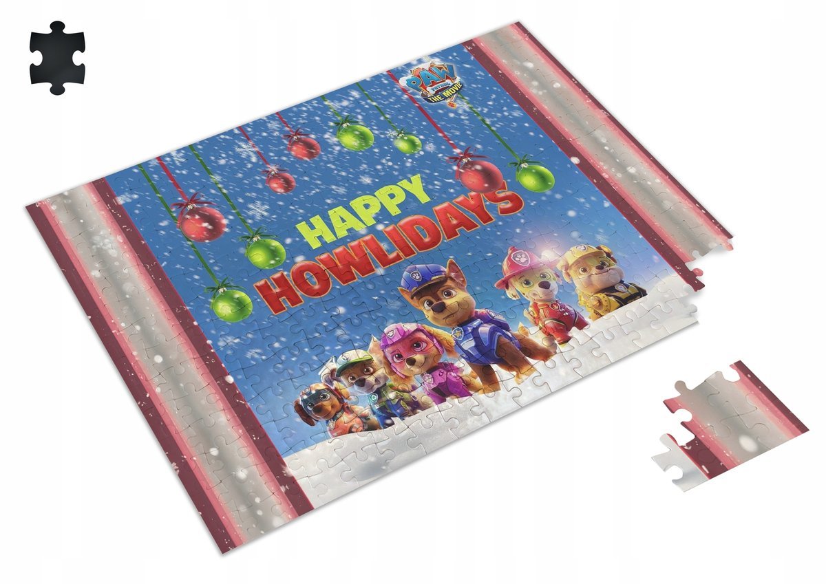 PUZZLE Psi Patrol Pieski Świąteczne Christmas + IMIĘ Pudełko A4 120 el. #2