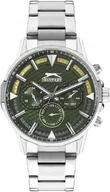Zegarki męskie - Zegarek męski SLAZENGER SL.09.2216.2.03 zielony fashion na prezent - miniaturka - grafika 1