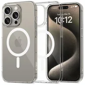 Etui i futerały do telefonów - Etui TECH-PROTECT Flexair MagSafe do Apple iPhone 15 Pro Przezroczysty - miniaturka - grafika 1