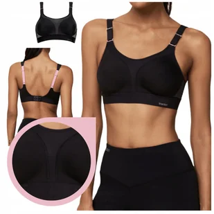 Biustonosz Triumph TRIACTION EXTREME LITE N EX sportowy miękki czarny - 90C - Biustonosze - miniaturka - grafika 1