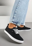Trampki damskie - Czarne Tenisówki w Klasycznym Stylu Telanisea - miniaturka - grafika 1