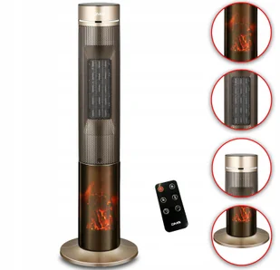 Grzejnik ceramiczny styl kominek 2100W Dms TKH-02 - Ogrzewanie przenośne - miniaturka - grafika 1