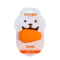 Zabawki dla psów - Rucan Conic Medium Orange - M, średnio twarda, pomarańczowa zabawka na przysmaki dla psa - miniaturka - grafika 1