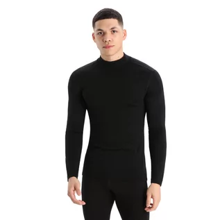 Bielizna sportowa męska - Męska koszulka termoaktywna Icebreaker Merino 260 Tech Long Sleeve Turtleneck black - S - grafika 1