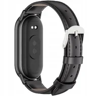 Akcesoria do smartwatchy - Pasek Tech Protect Leatherfit do Xiaomi Smart Band 8 / 8 NFC, czarny - miniaturka - grafika 1