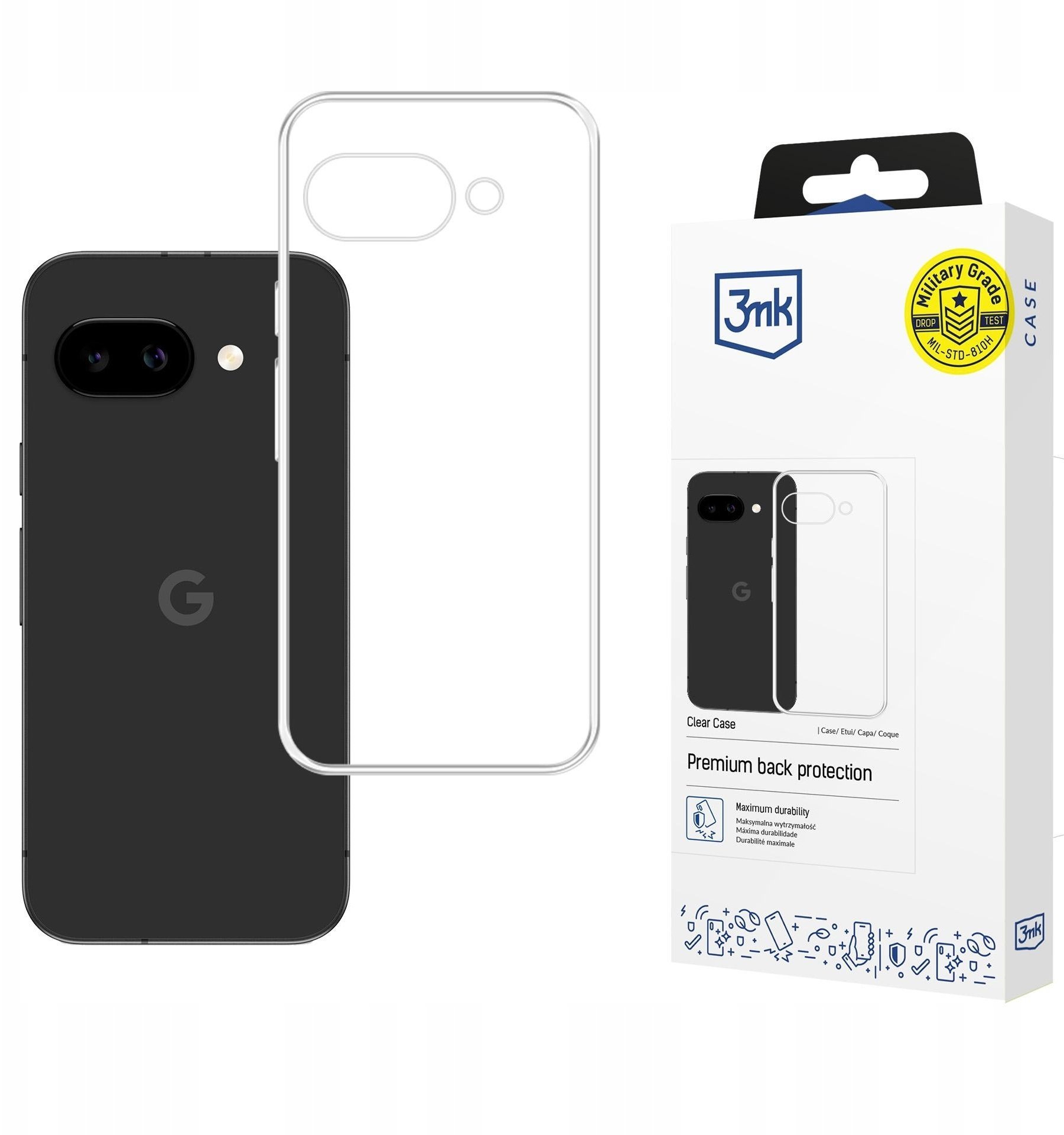 Google Pixel 10A - 3mk Clear Case
